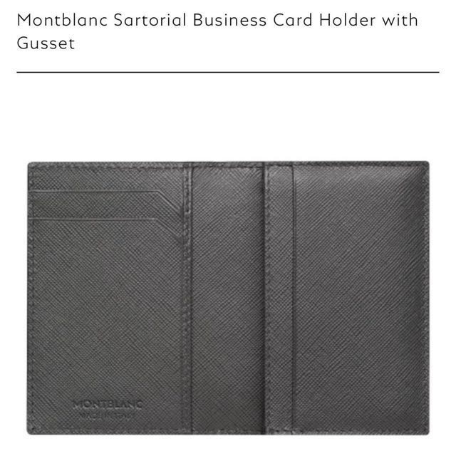 Montblanc Sartorial Business Card holder with Gusset, Men's Fashion
