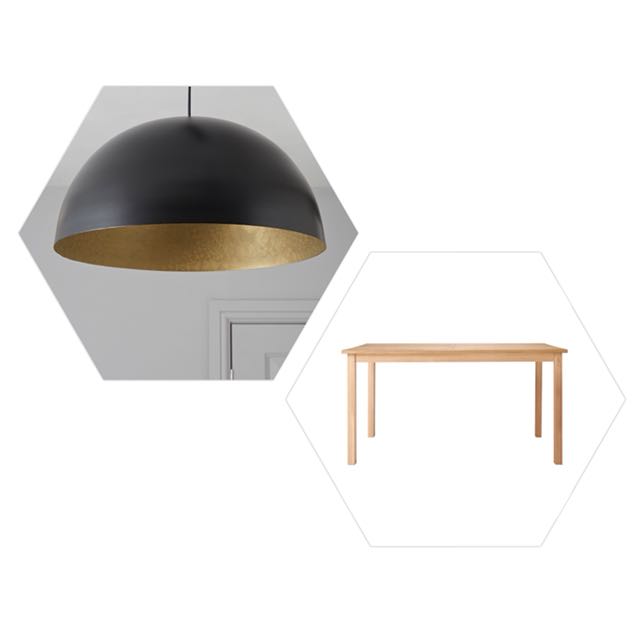 Muji Solid Oak Table Foc Kapsel Dome Pendant Light Home Muji Solid Oak Table Foc Kapsel Dome Pendant Light Home Furniture On Carou