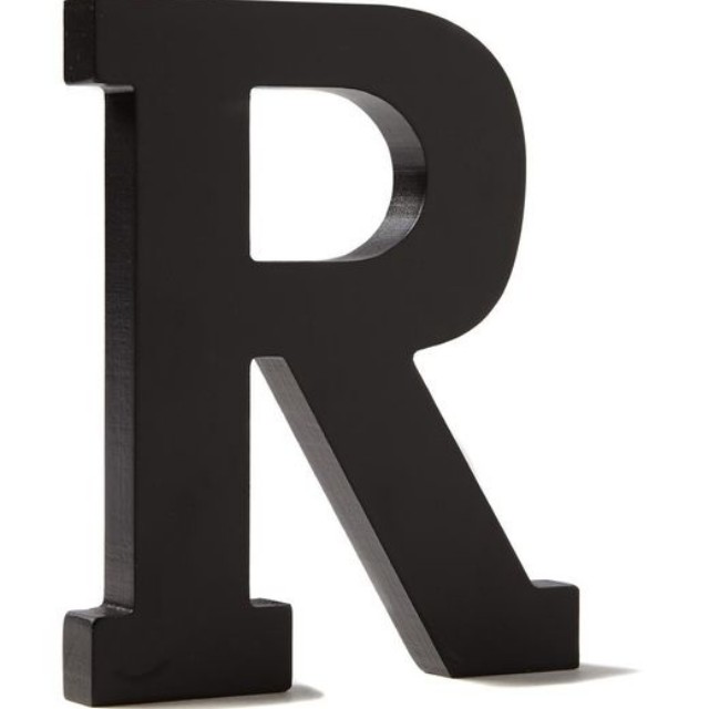 Typo Black Wooden Letters S R H Books Stationery Stationery On Carousell