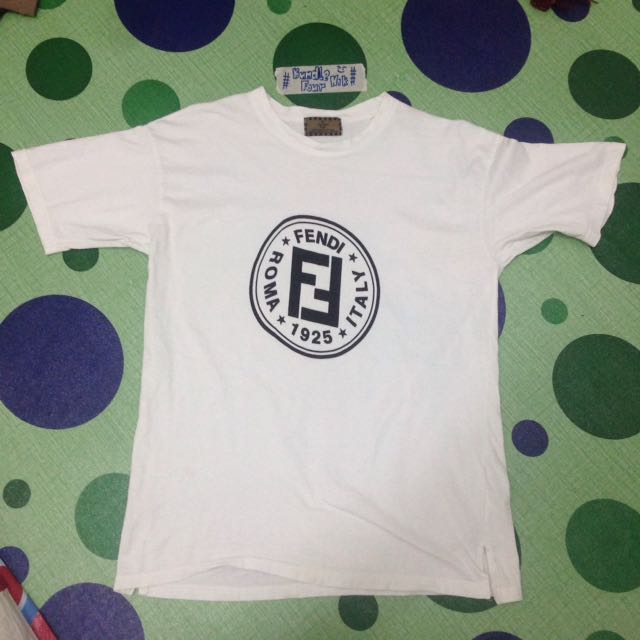 Vintage Tshirt Fendi Big Logo, Men's 
