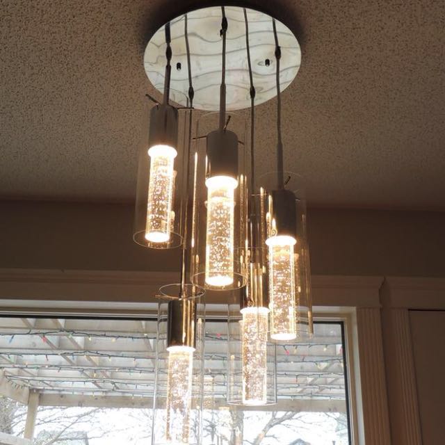 5 Light Spiral Pendant Home Furniture On Carousell