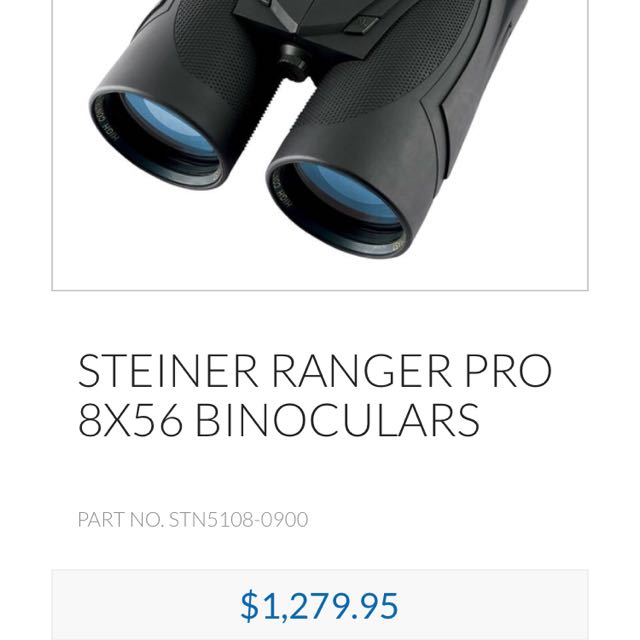 Steiner ranger pro best sale 8x56