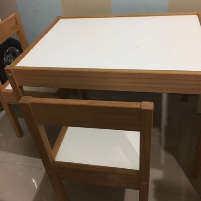 Ikea Table and chair for toddlers, Babies & Kids, Baby Nursery & Kids