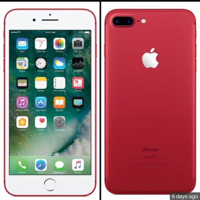 Iphone 7 Plus 128gb Red Limited Edition Mobile Phones Tablets Iphone Iphone 7 Series On Carousell