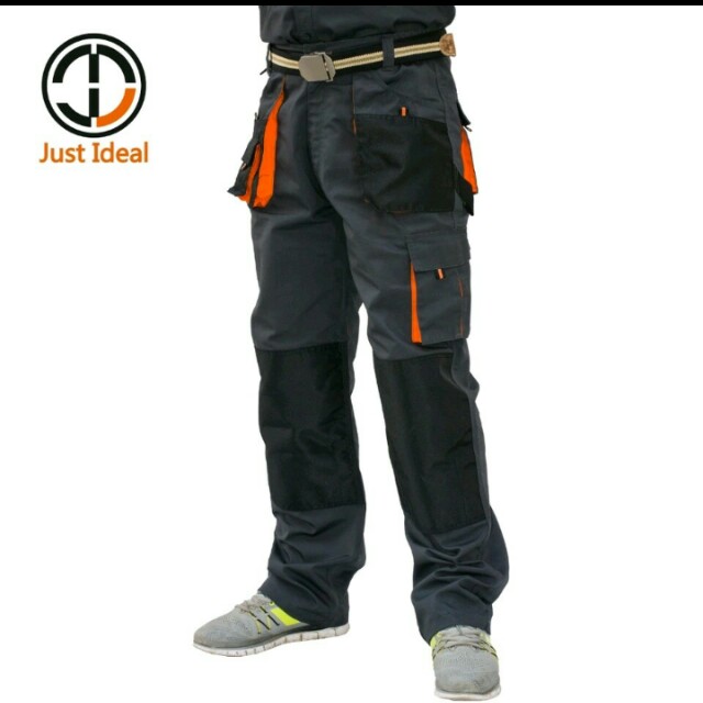 Mens Cargo Pants Canvas Hard Wearing