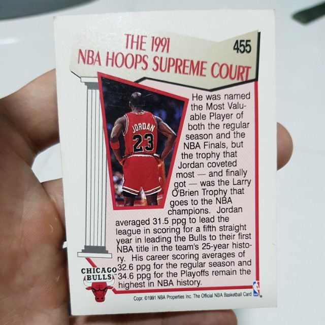 michael jordan hoops card