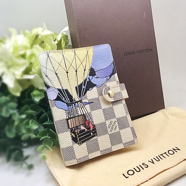 Authentic Louis Vuitton Damier Azur Pocket Size Small Ring Agenda With Box  MINT