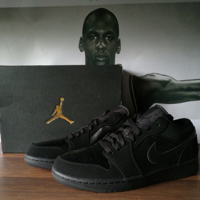 nike air jordan 1 low triple black