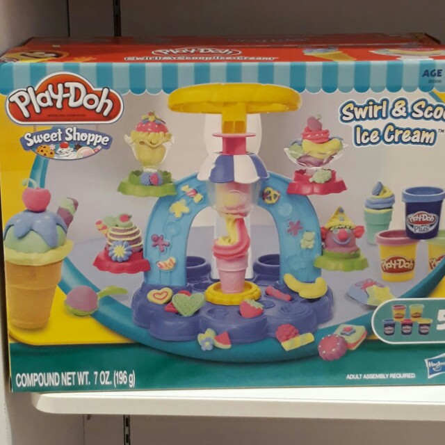 play doh ice cream swirl and scoop