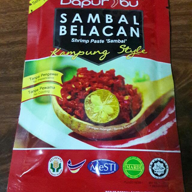 Sambal Belacan Segera Makanan Minuman Segara Di Carou