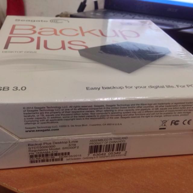 Seagate Backup Plus Desktop Drive, Computers & Tech, Parts ...