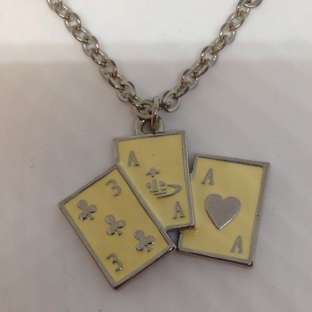 Buy Queen of Diamonds Playing Card Necklace 18 Length Silver, Gold Plated  or Black Cord Online in India - Etsy