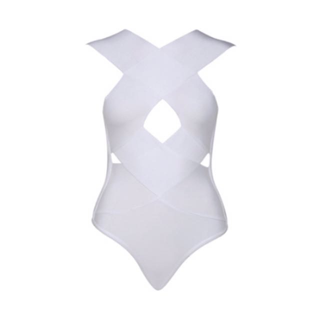 thick white bodysuit
