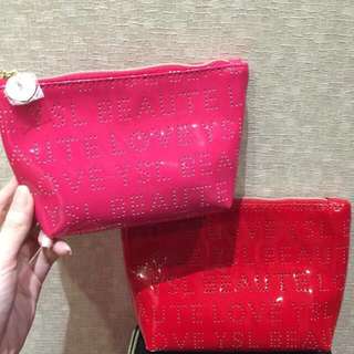 Ysl Pouch Red / Pink