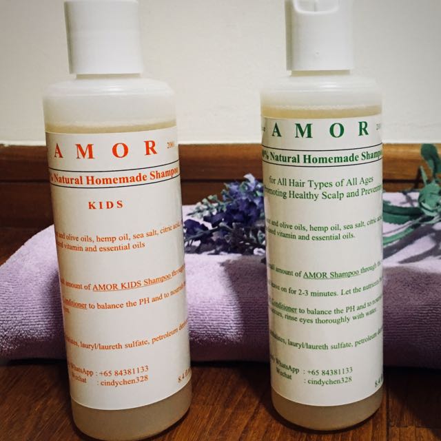 100 Natural Homemade Shampoo Adult Kids Health Beauty Hair