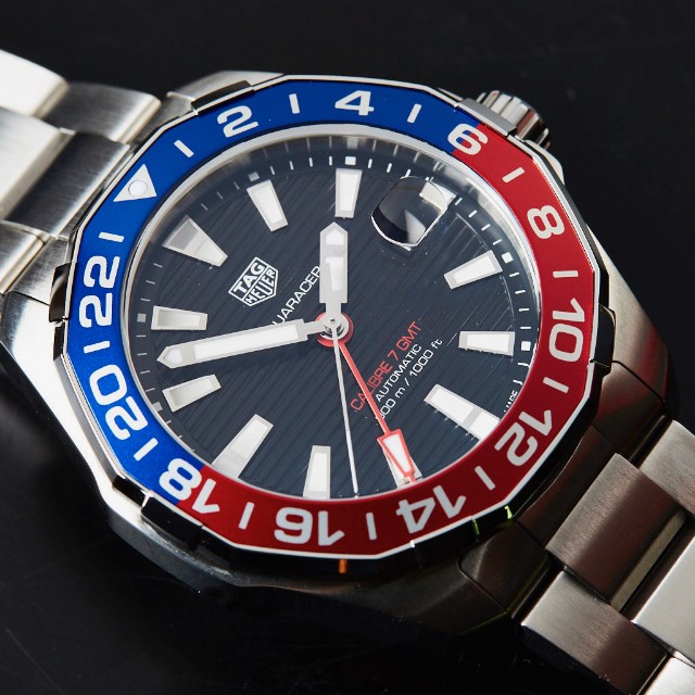 Tag heuer aquaracer red blue bezel hot sale