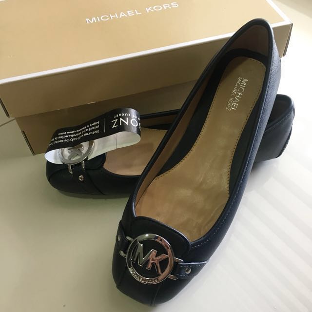 michael kors fulton moccasin navy