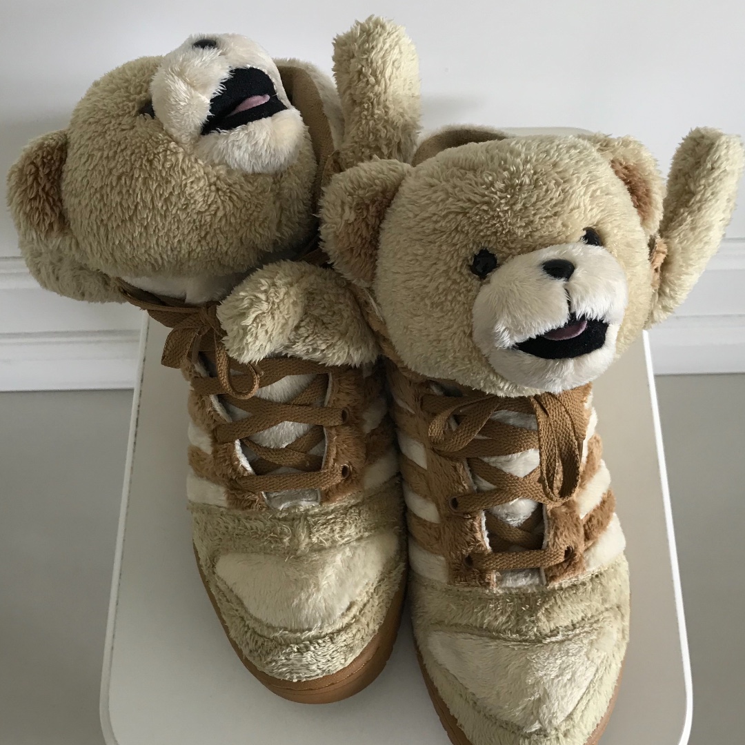 Jeremy Scott for Adidas Teddy Bear Sneakers, Men's Fashion, Footwear,  Sneakers on Carousell