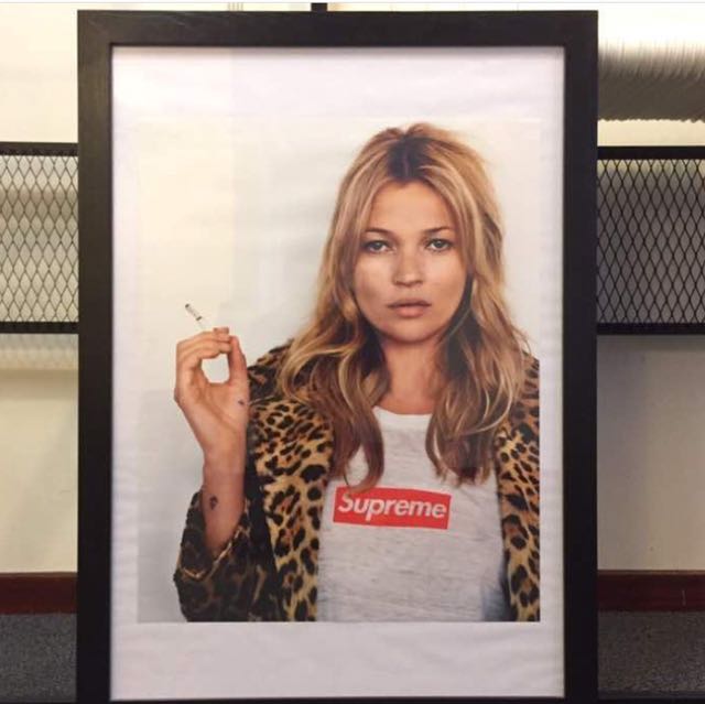 kate moss supreme poster