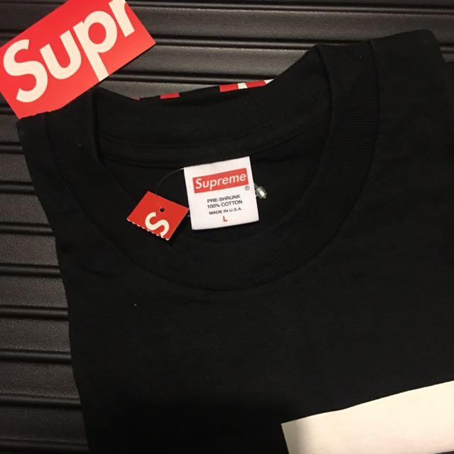 Supreme scarface split tee black new arrivals