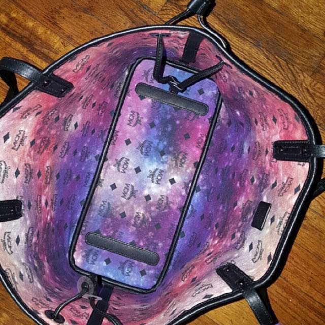 Mcm galaxy online reversible tote