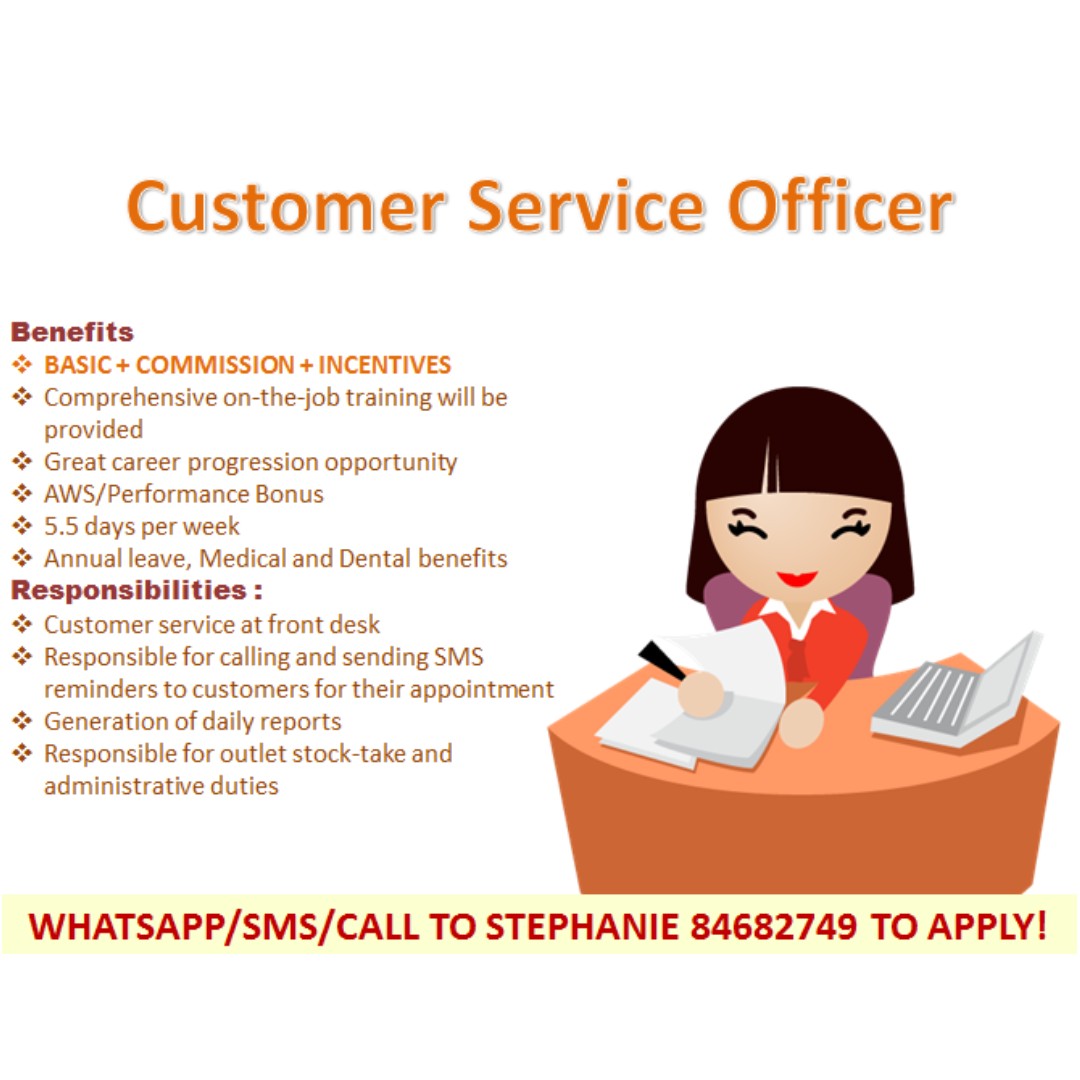 Receptionist Or Front Desk At East Point Mall Simei Mrt Basic