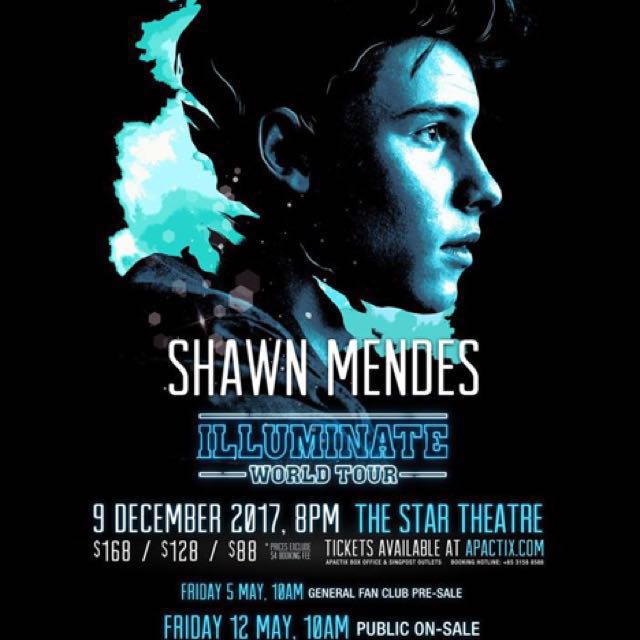Shawn Mendes Illuminate World Tour Tickets x2, Tickets & Vouchers, Event Tickets on Carousell