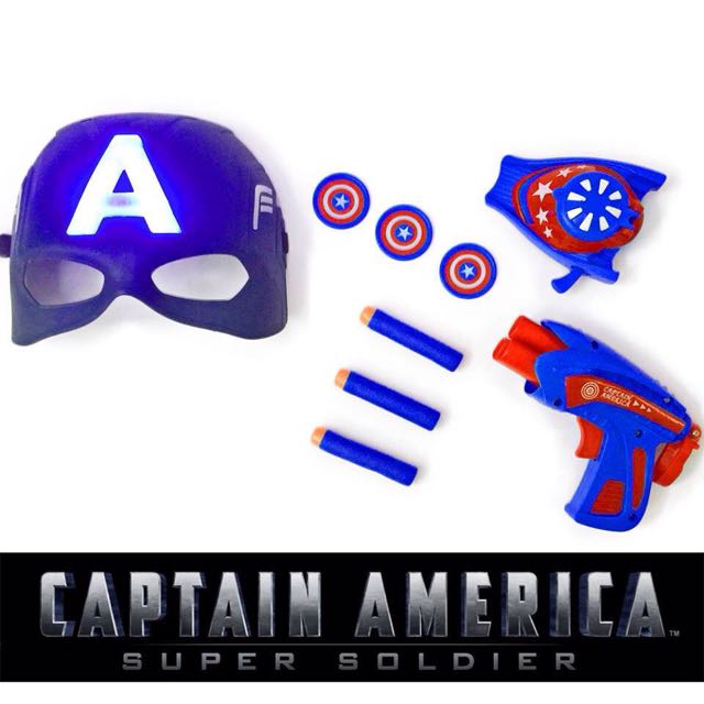 Superhero Avengers Weapon Captain America Mask Playset Toy Babies Kids Toys Walkers On Carousell