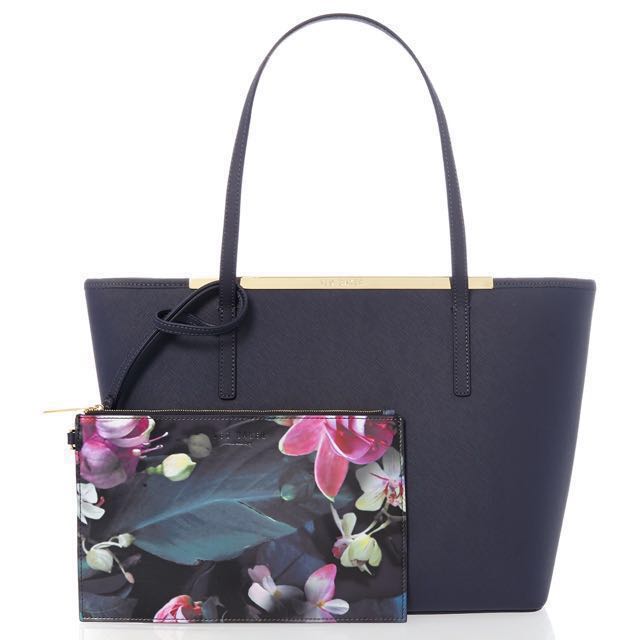ted baker navy tote bag