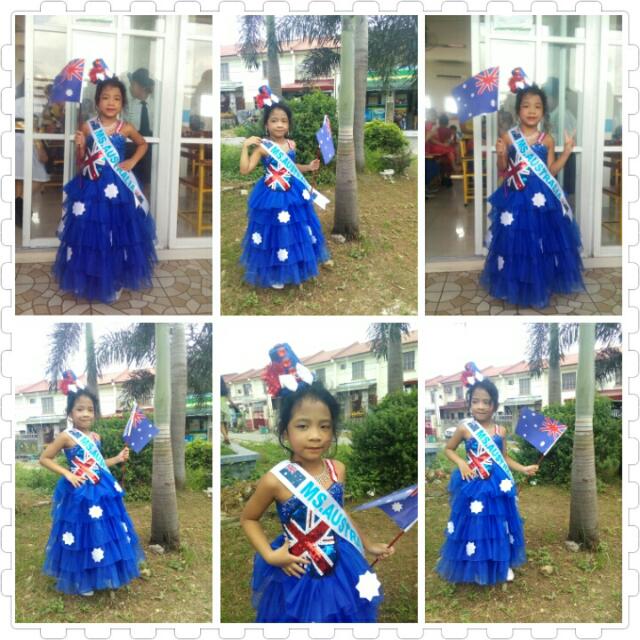 UNITED NATIONS COSTUME MS.AUSTRALIA, Babies & Kids, Babies & Kids