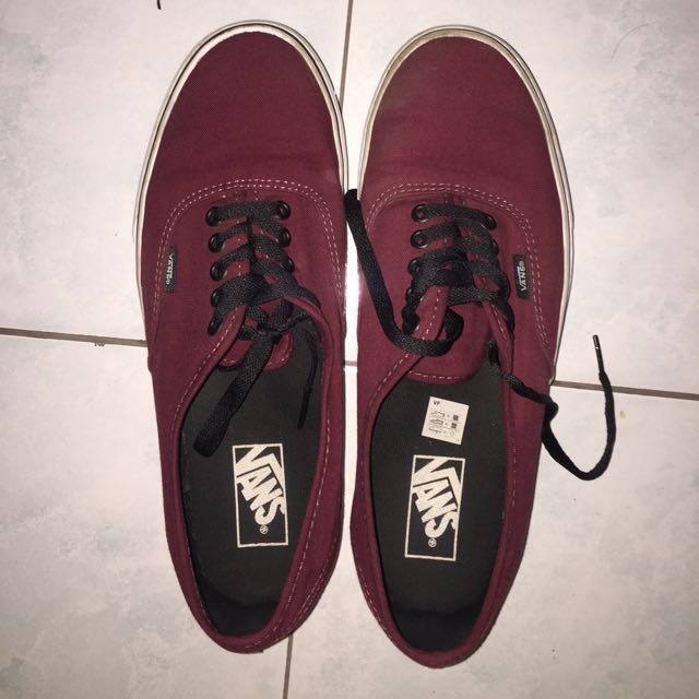 Vans authentic port royale red maroon. Size ukuran 43. ORIGINAL preloved bekas