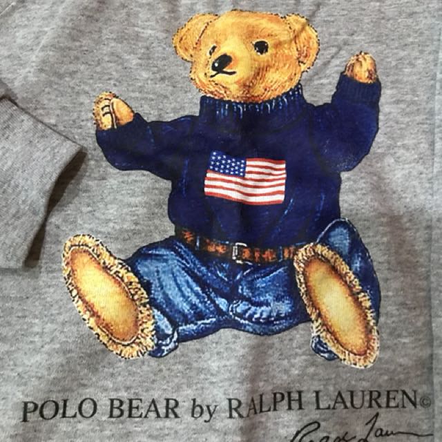 Vintage polo bear sweatshirt on sale