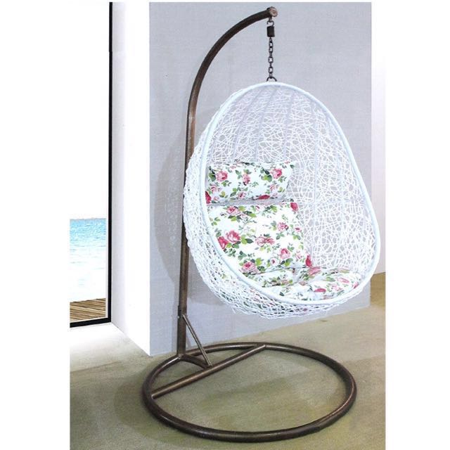 White Cocoon Swing Chair