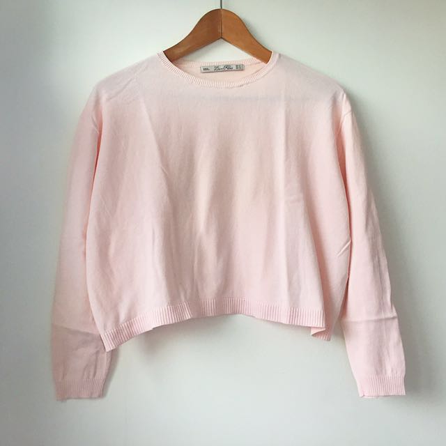 baby pink sweater