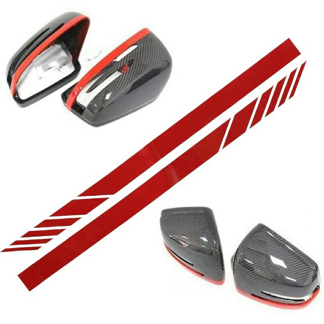 1 pair Car Side Mirror Stripe Sticker Edition 1 For AMG, Auto ...