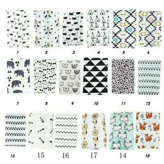 Muslin baby swaddle new design