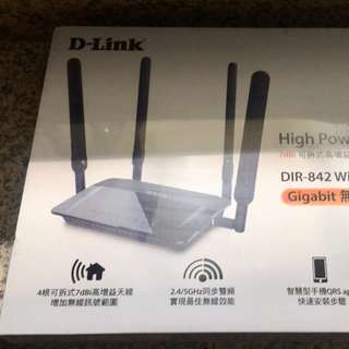 D Link DIR-842 無限分享器 無限路由器 AC1200 雙頻 Gigabit