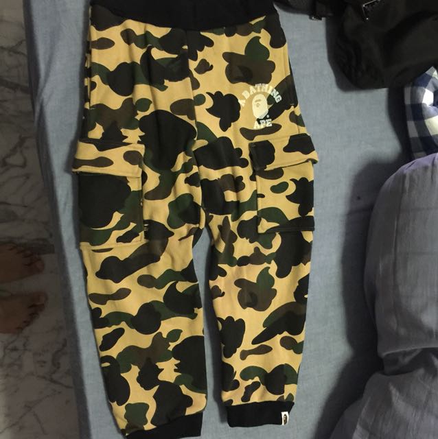 bathing ape camo pants