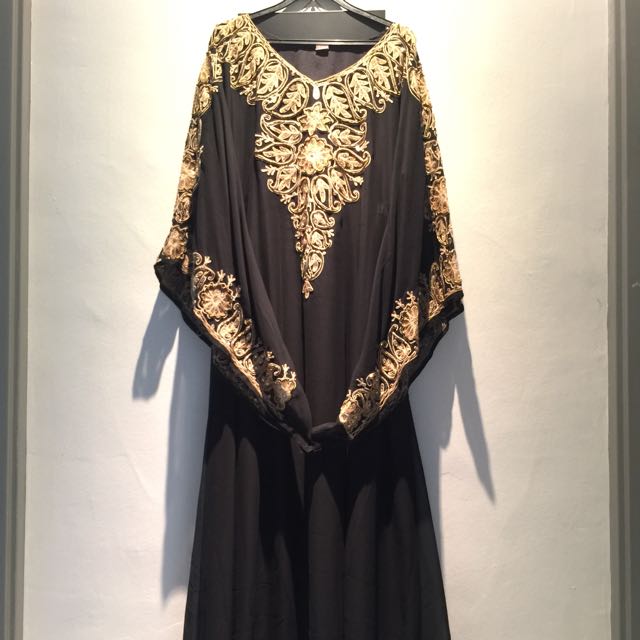 black gold abaya