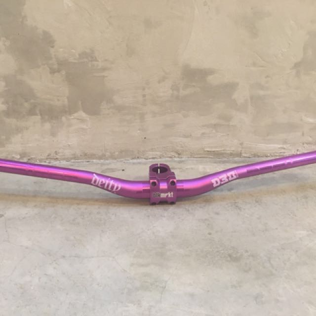 purple handlebars