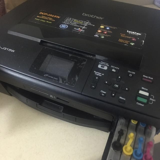 dcp j315w wireless setup