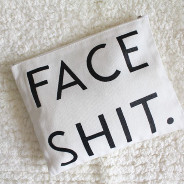 Face Shit Makeup Bag Fesyen Wanita Beg Dan Beg Duit Di Carousell
