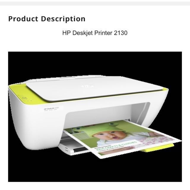 HP Deskjet 2130 Allinone colour printer, Computers & Tech, Printers