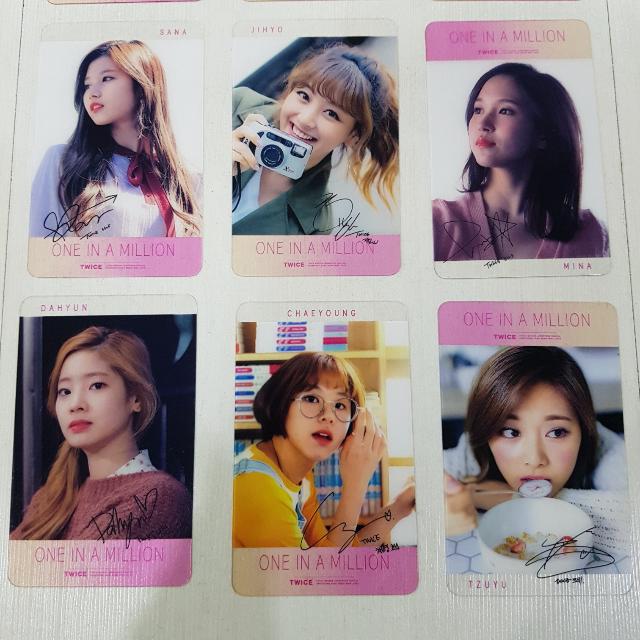 Instock Twice Transparent Photocard One In A Million Ver Hobbies Toys Memorabilia Collectibles K Wave On Carousell