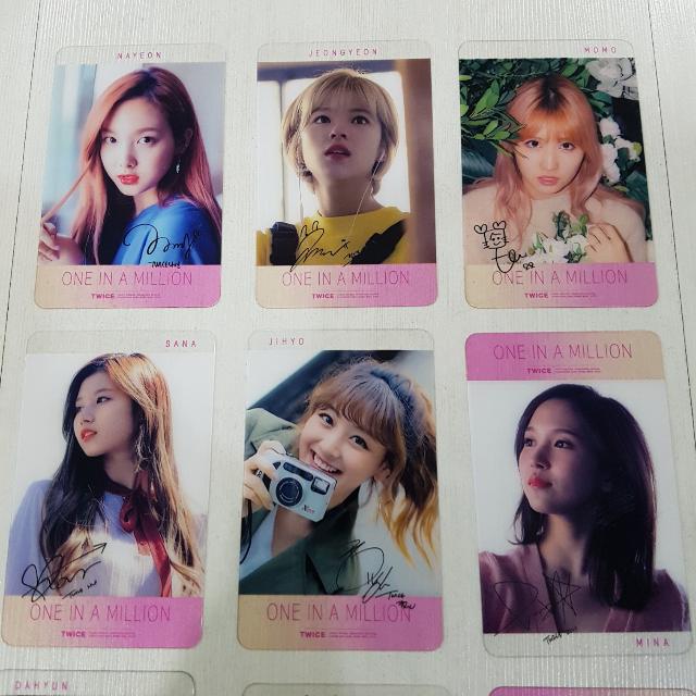 Instock Twice Transparent Photocard One In A Million Ver Hobbies Toys Memorabilia Collectibles K Wave On Carousell