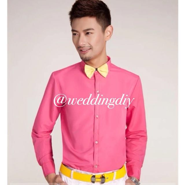 bright coloured mens formal shirts