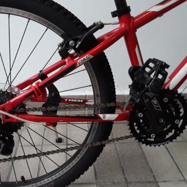 MT240 red mountain bike Trek Sports Equipment Bicycles Parts