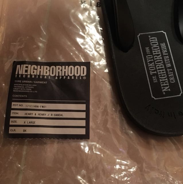 Neighborhood x Henry & Henry Sandal / BLACK / SIZE XL / NON wtaps ...