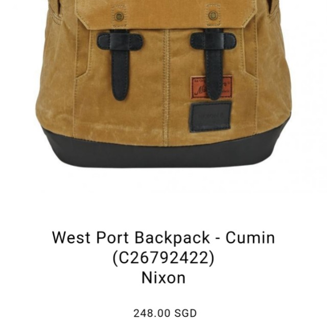 Nixon west port backpack new arrivals