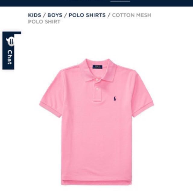 baby boy pink ralph lauren shirt